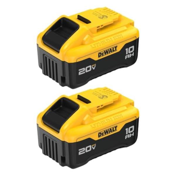 NT86676 DEWALT 20V MAX 10 Ah Lithium Ion Battery - Pack of 2
