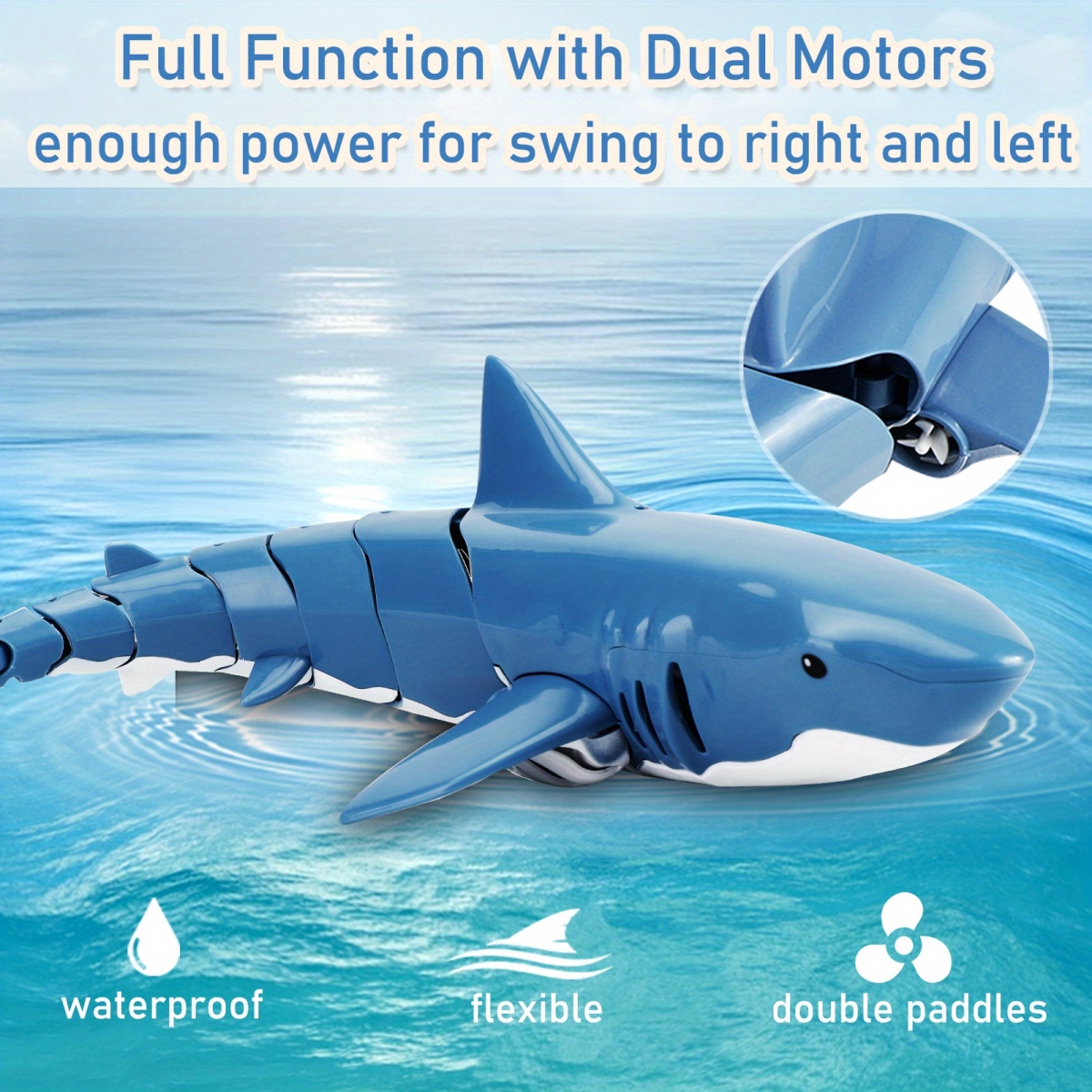 NT31026 2.4 GHz Waterproof Remote Control Shark Toy