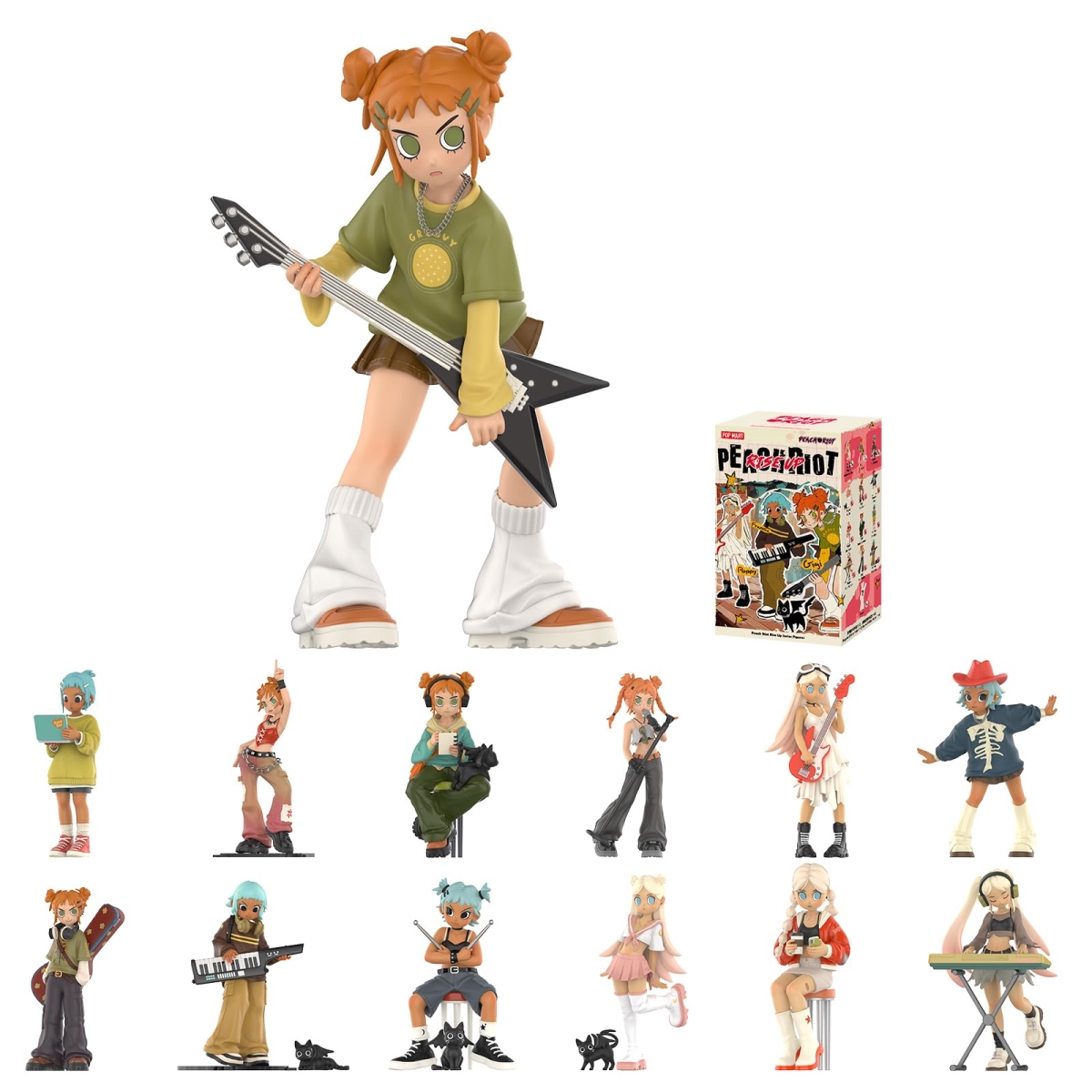 NT86974 POP MART Peach Riot Rise Up Series Blind Box Figure, Random Design Collectible Toys