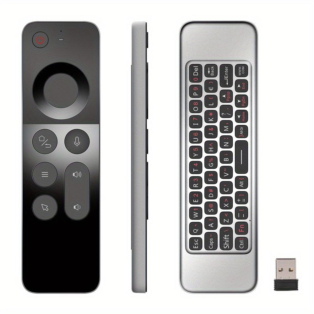 NT31027 2.4 GHz Wireless Air Mouse Gyroscope IR Learning Smart Voice Remote Control Mini Keyboard for Android TV