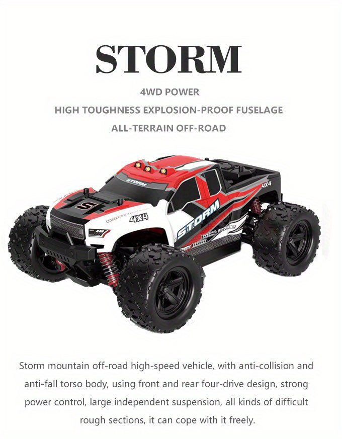 NT31035 2.4 GHz All Terrain Remote Control Car with Powerful Motor -  netjett