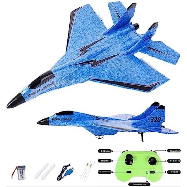 NT88159 Remote Control Wireless Airplane Toys with Lights, Su-35 Remote Control Glider 2 Channel 2.4 Ghz