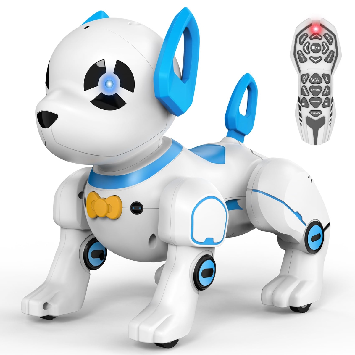 NT84217 Remote Control Robot Dog Toys, Programmable Smart Interactive Robotic Pet