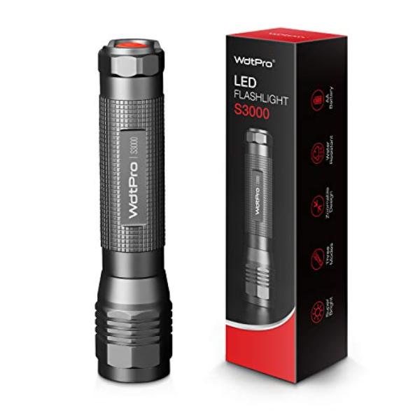 NT84312 WdtPro High-Powered LED Flashlights S3000, Super Bright, Zoomable