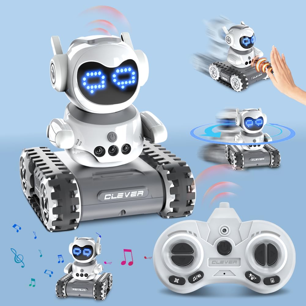 NT84342 Remote Control Robot with LED, Music, Rechargeable Walkie Talkie & Gesture Sensing