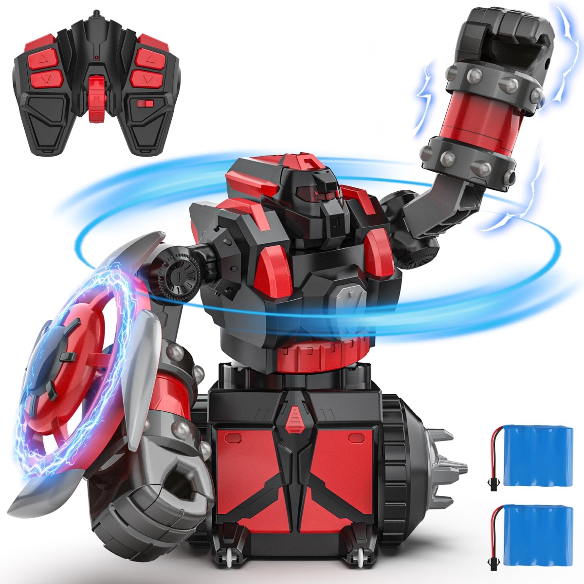 NT84346 Remote Control Rotating Robot Battling Toys - Black