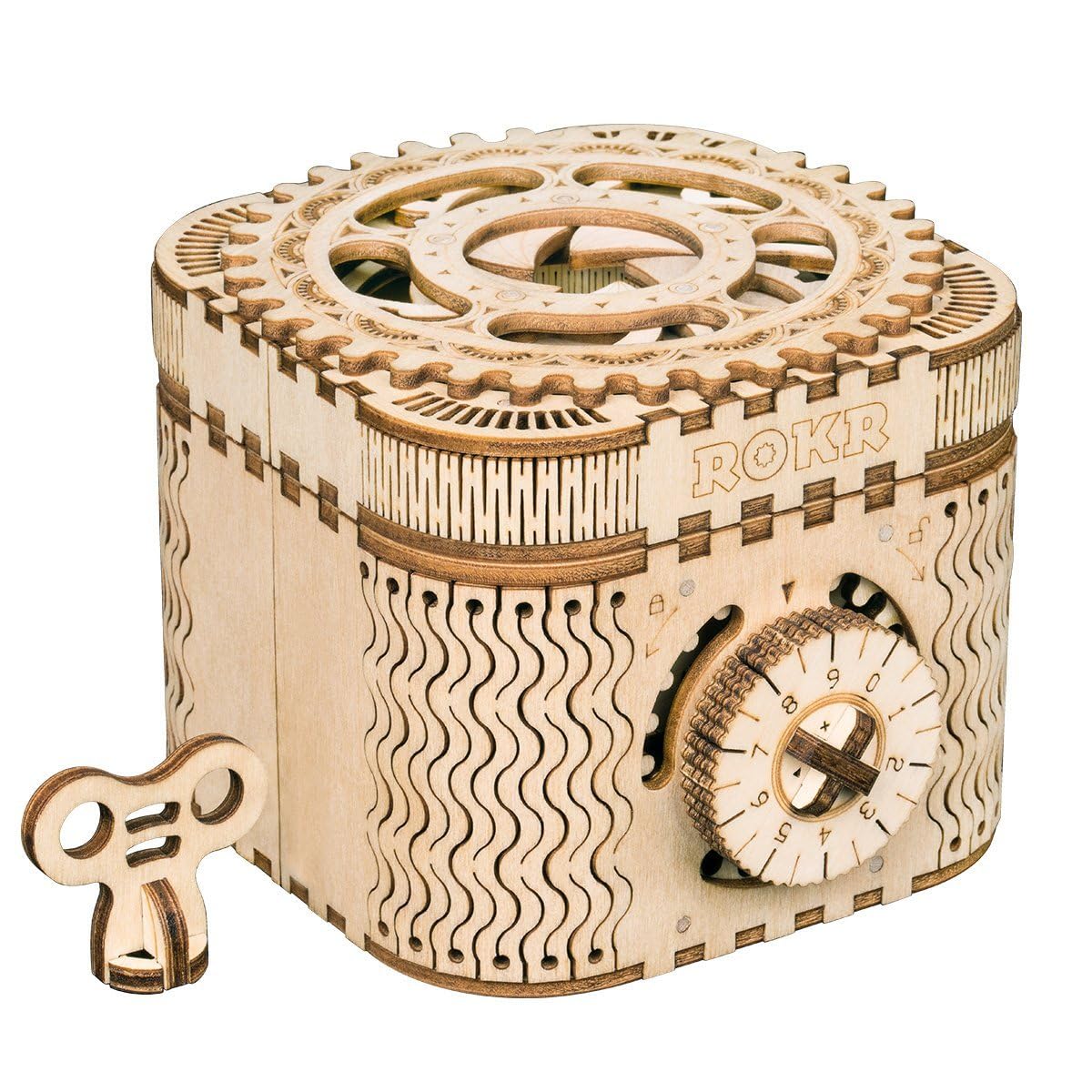 NT84416 ROKR 3D Wooden Puzzle Mechanical Treasure Box Model