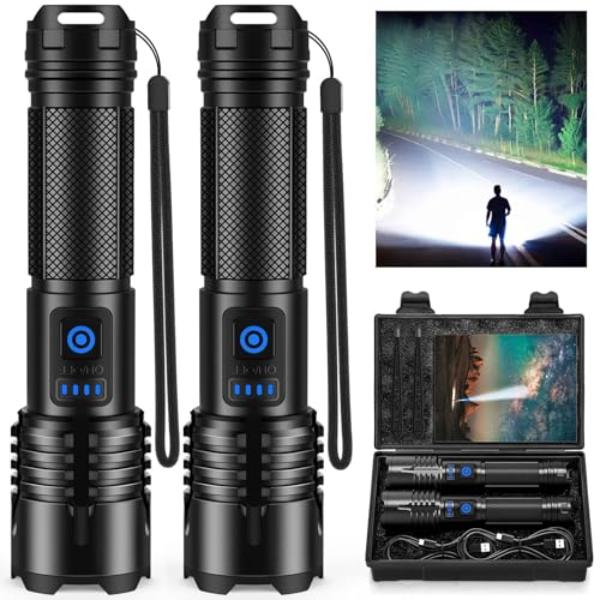 NT84848 Rechargeable Flashlights, 90, 000 Lumens Super Bright LED with USB, Adjustable 5 Modes Waterproof Handheld Light