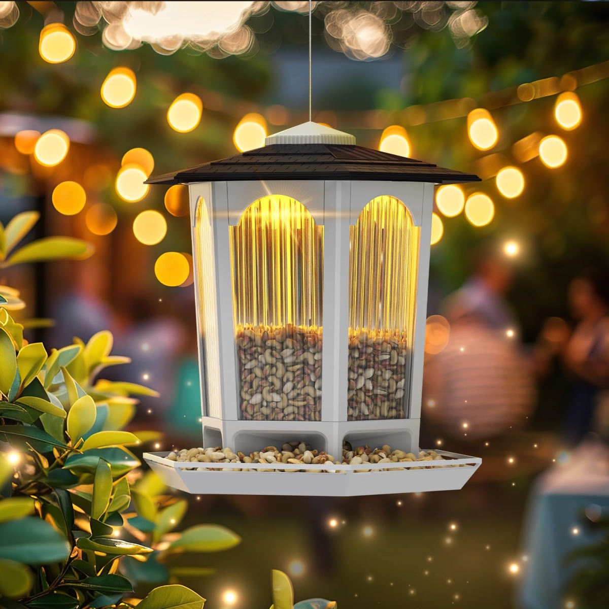 NT85015 Solar Bird Feeders for Outdoors Hanging