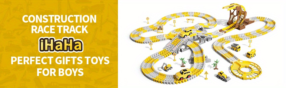 NT31067 Construction Race Tracks Boys Toys, 299 Piece