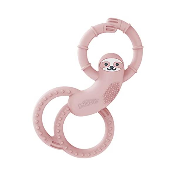 NT85594 Dr. Browns Flexees Pink Sloth Silicone Baby Teether