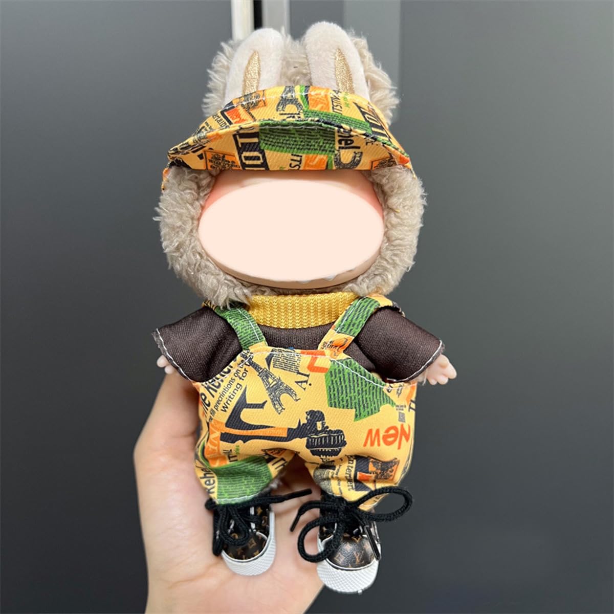NT85902 6.7 in. Doll Clothes Compatible with Labubu-Stylish Backpack Strap Style