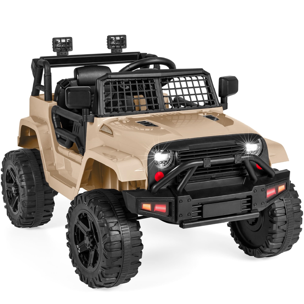 NT86243 12V Kids Ride On Truck Car with Parent Remote Control - Sand