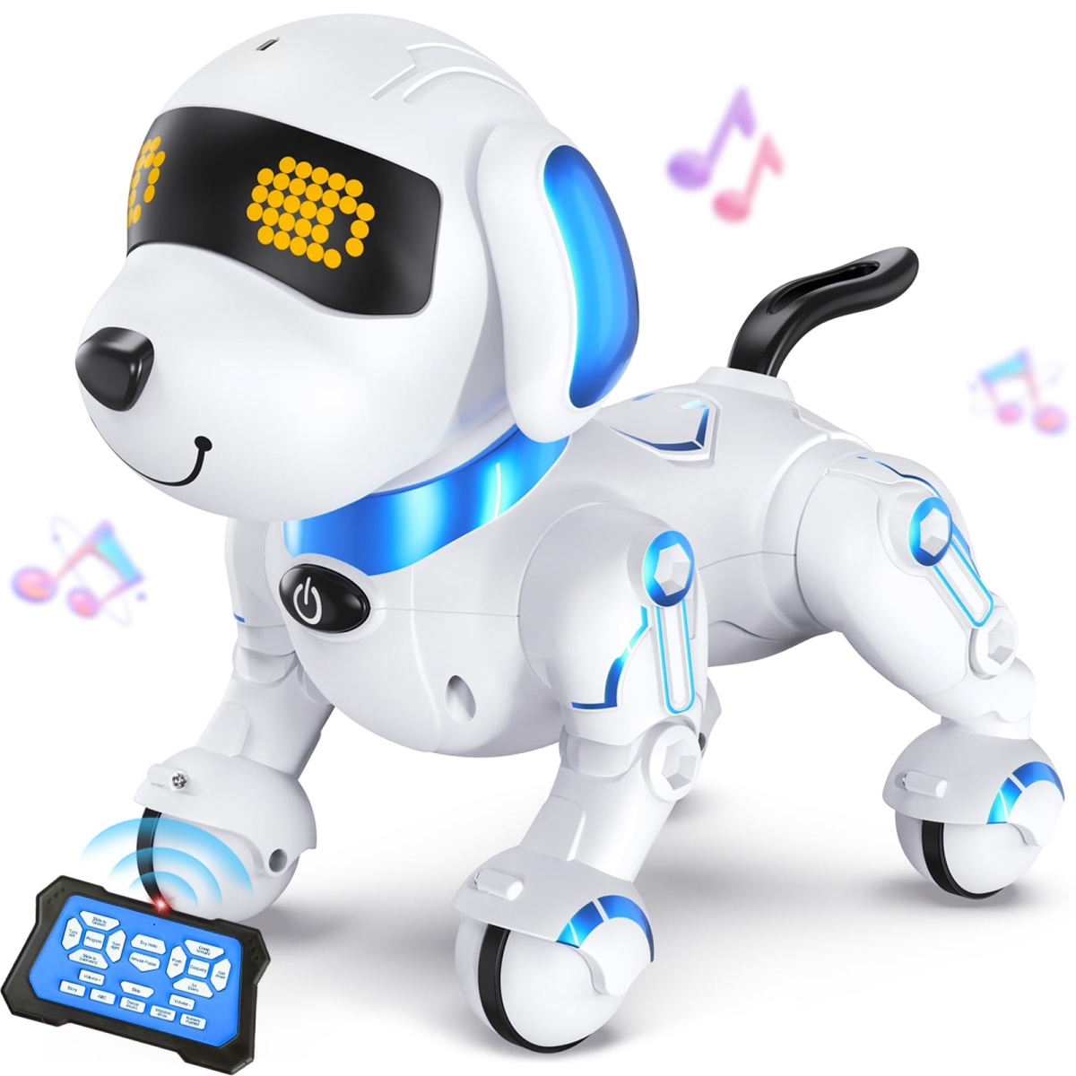 NT86765 Robot Dog Remote Control Toys with Sing & Dance, Programmable Smart Interactive Robotic Pet for Kids 6 Plus
