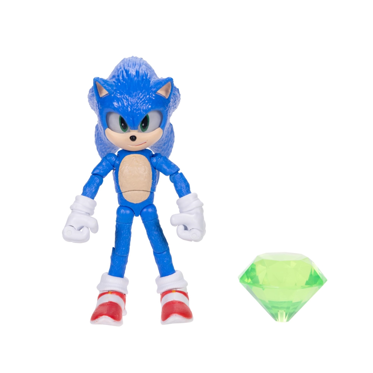 NT87350 5 in. Sonic the Hedgehog 3 Movie Action Figure Sonic with Emerald