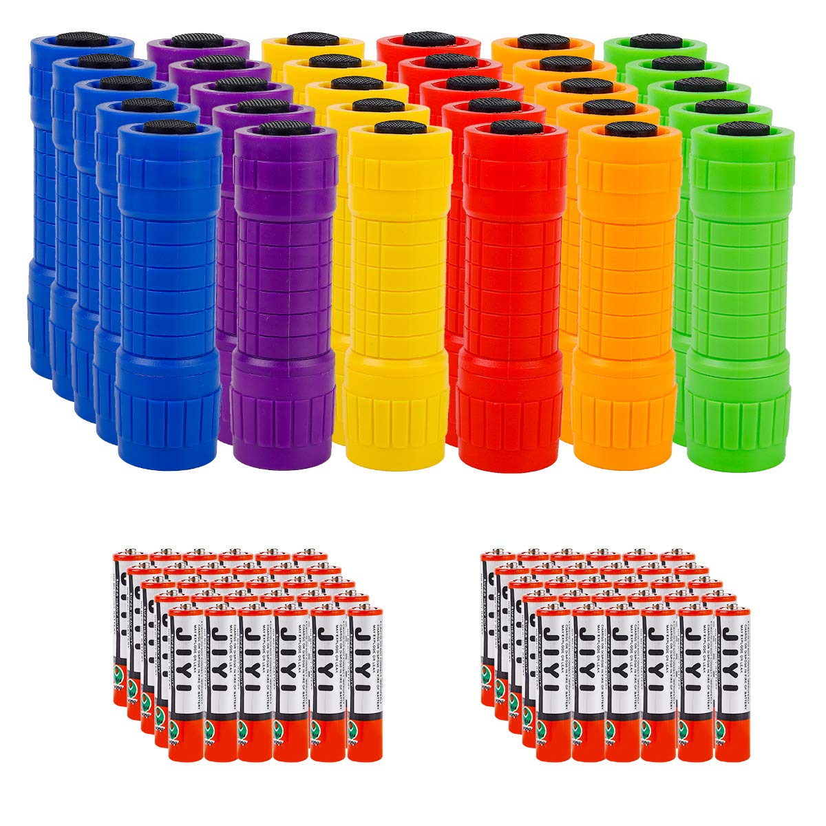NT87595 Assorted Color Small Mini Flashlights - Pack of 30