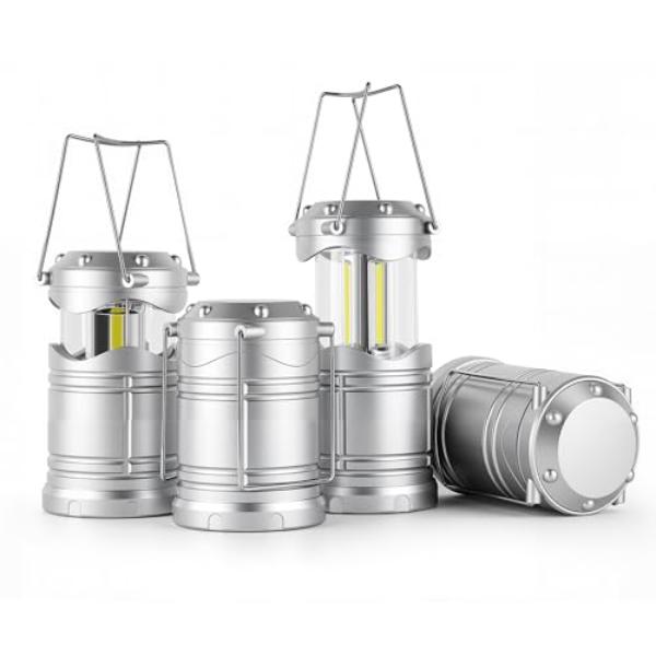 NT87737 Lichamp LED Camping Lantern Battery Powered Flashlights for Power Outages - Pack of 4