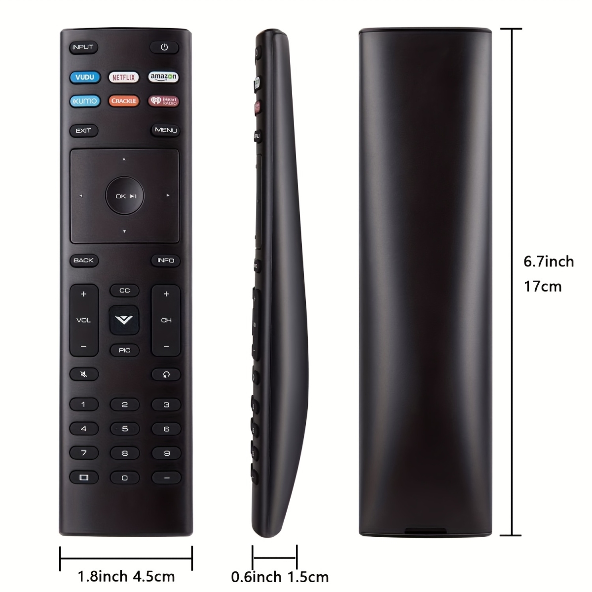 NT31093 XRT136 Universal Remote Control for All Vizio Smart TVs, 2 Piece
