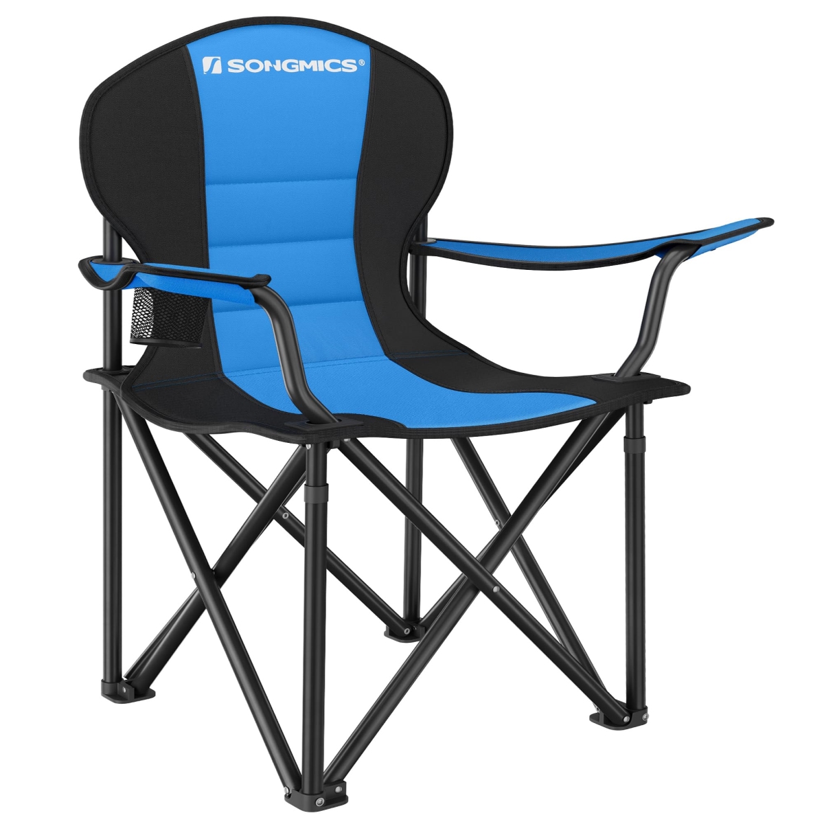 NT83854 SONGMICS Folding Camping Chair, Blue & Black - Max Load 551 lbs