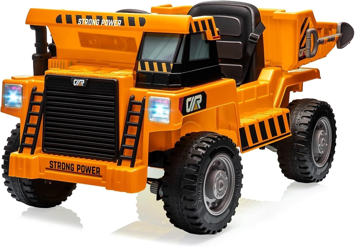 NT84519 12V Electric Ride-On Construction Truck with Remote Control & Music Player