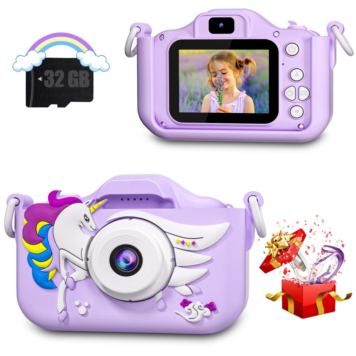 NT84699 Kids Digital Camera with Video & Selfie Features for Age 3-12