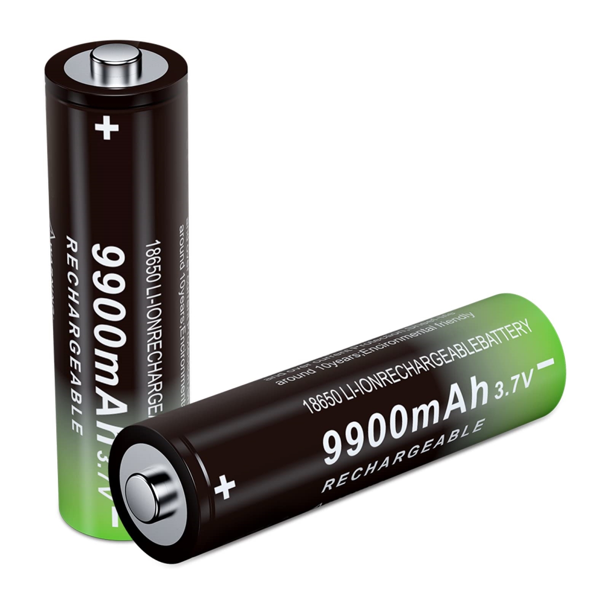 NT84942 3.7V 18650 Rechargeable Batteries - Pack of 2