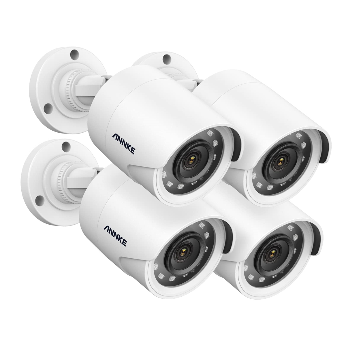 NT85107 ANNKE 2.0MP 1080P Wired Security Camera Kit with Outdoor CCTV Camera - Pack of 4