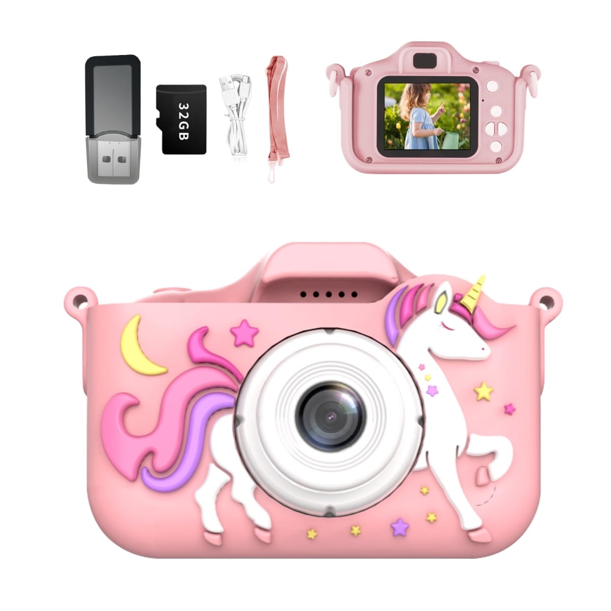 NT85480 Kids Camera with 2 in. LCD Screen & 32GB SD Card