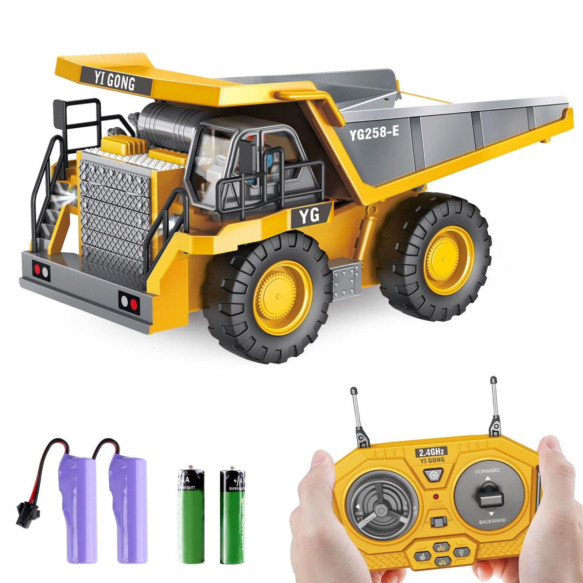 NT86714 DWI Dowellin Remote Control Dump Truck Toys for Boys