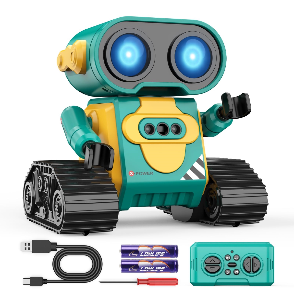 NT86756 Hamourd Electronic Pets Robot Toys for Kids, Remote Control with Gesture Sensing & Multiple Eye Light Modes