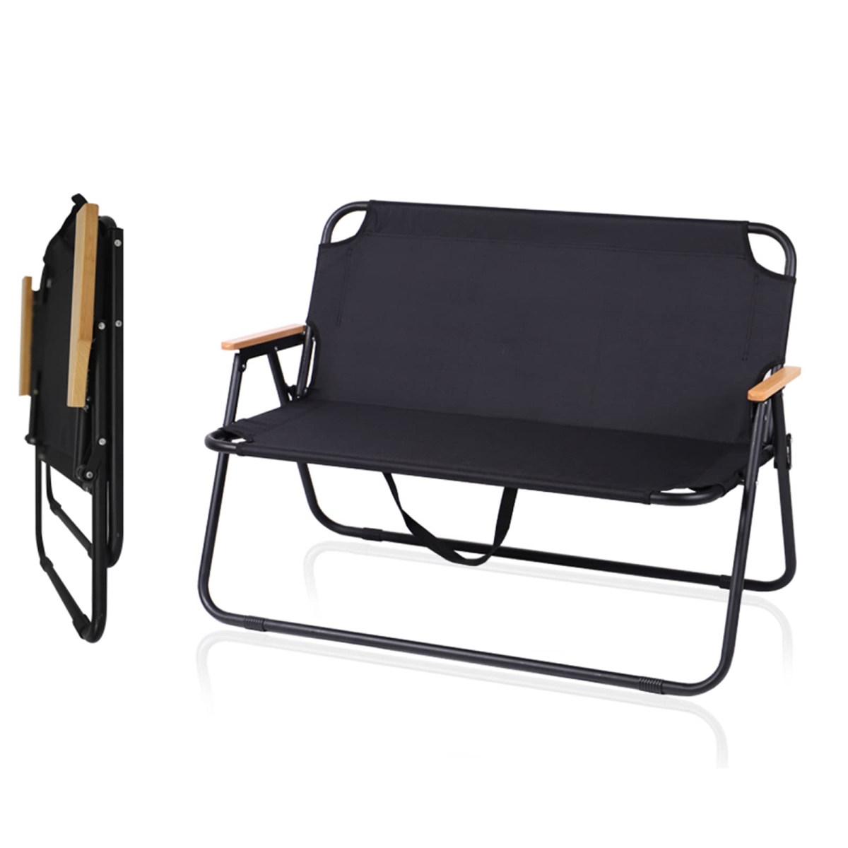 NT86889 PTLSY Camping Chair with Adjustable Shade Canopy, Portable Folding Chair for Adults, Heavy Duty Outdoor Sports