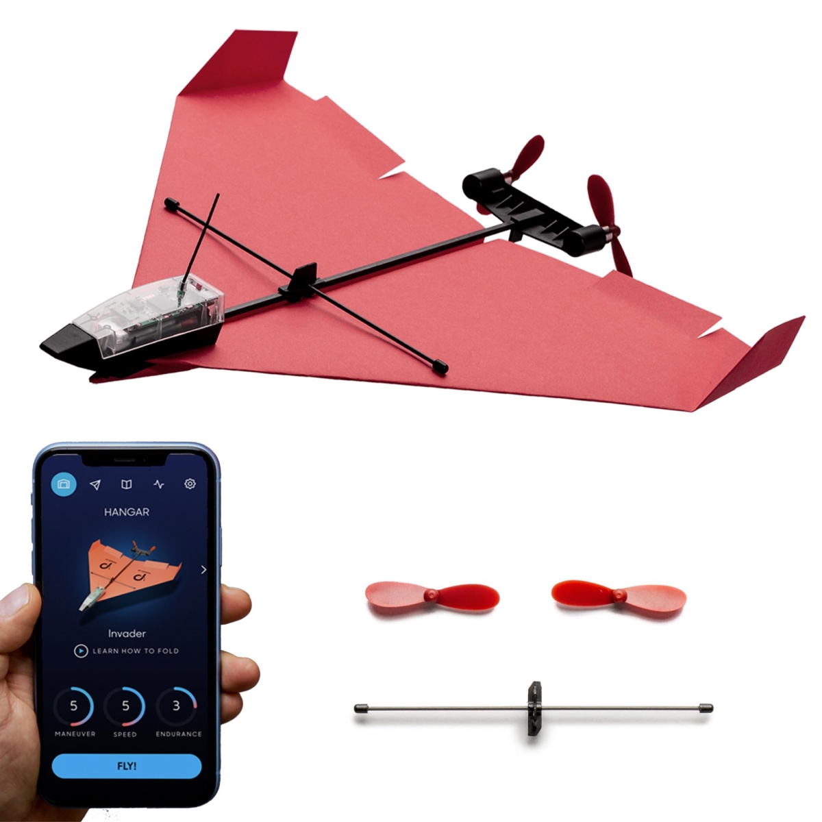 NT86919 POWERUP 4.0 Smartphone Controlled Paper Airplane Kit