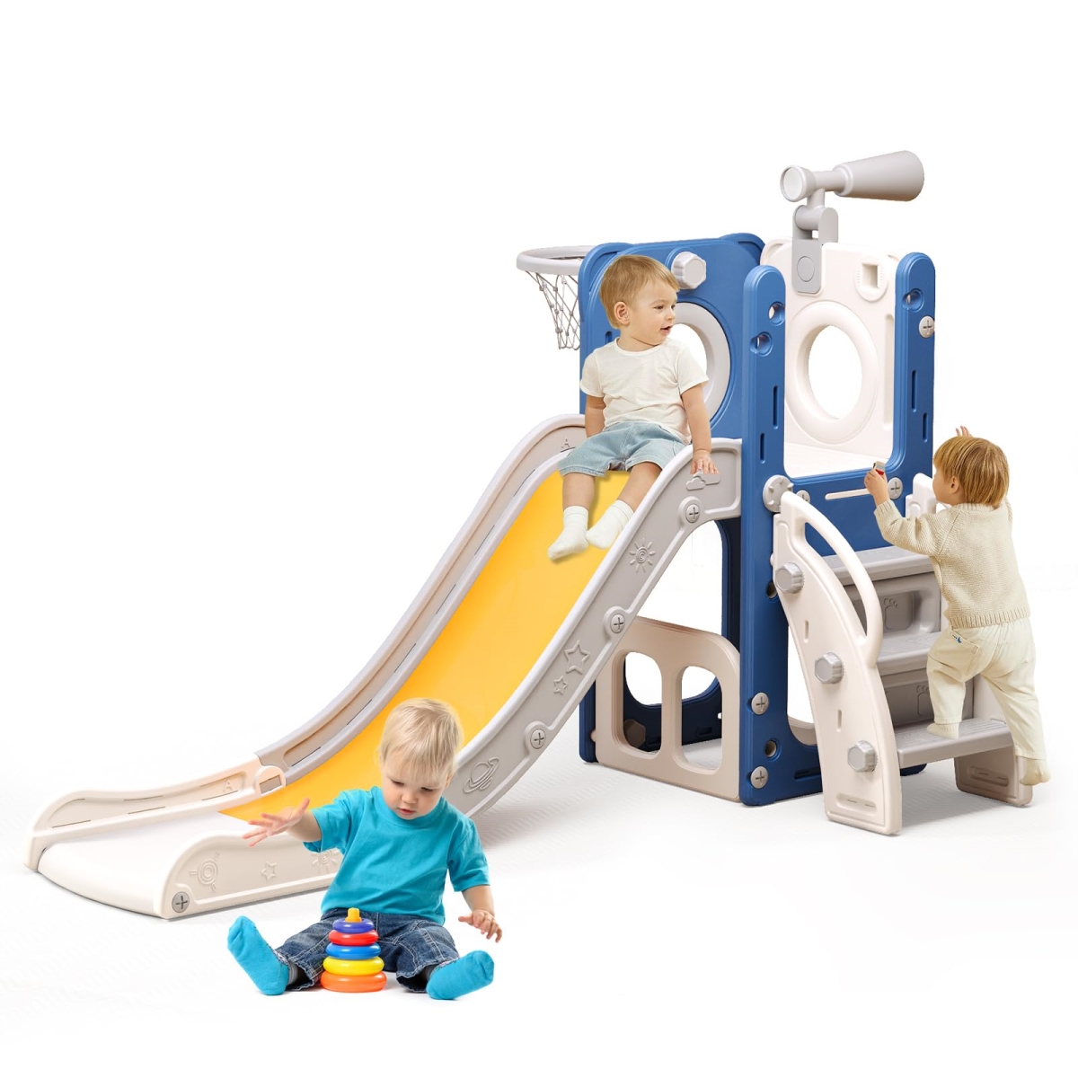 NT87237 6-in-1 Toddler Playset with Slide