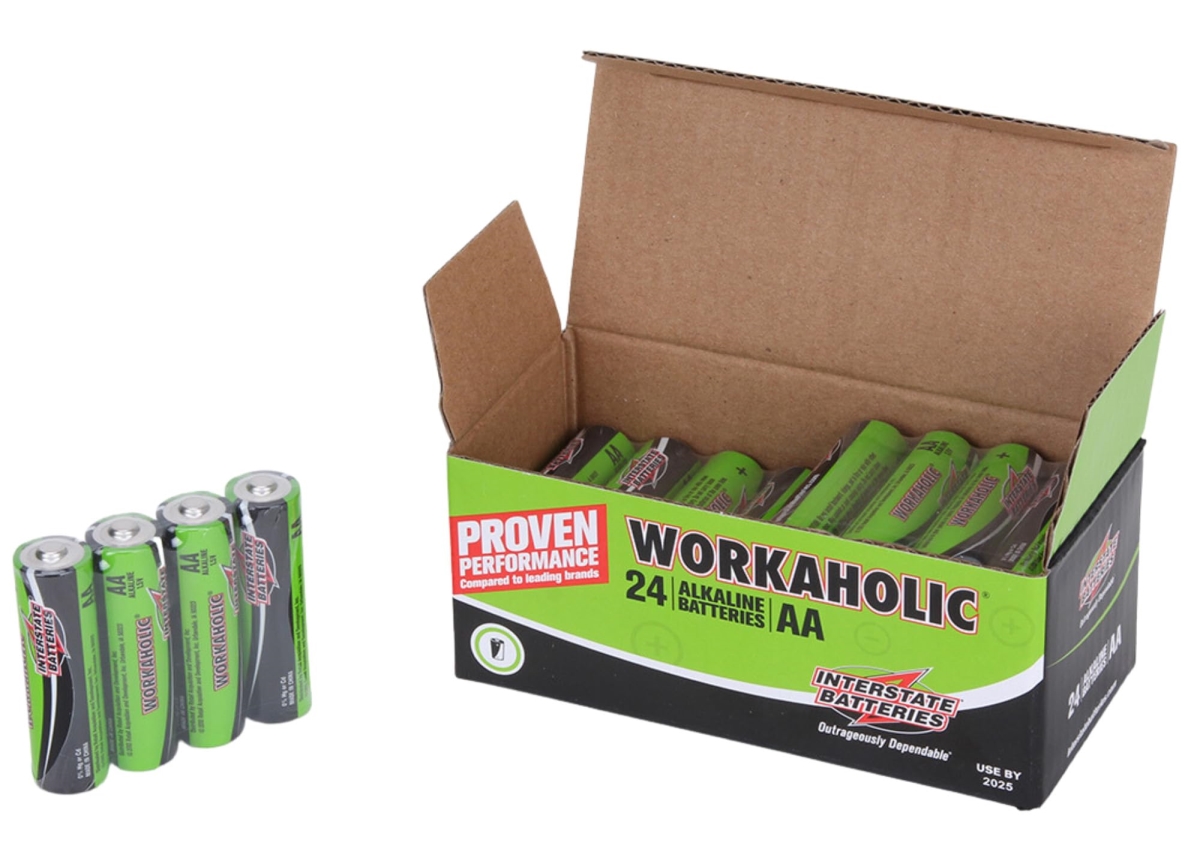 NT87273 1.5V High Performance Interstate Batteries AA Alkaline Battery - Pack of 24