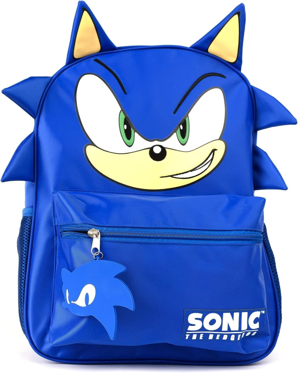 NT87344 16 in. Sonic Backpack for Boys & Girls Schoolbag with 3D Features
