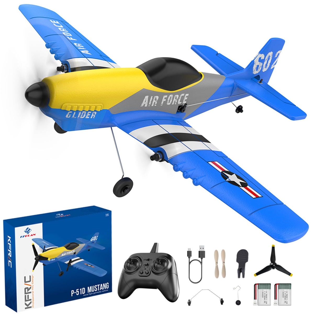 NT87961 Remote Control Plane, 3 Channel Remote Control Airplane 2.4 Ghz with 6-axis Gyro Stabilizer