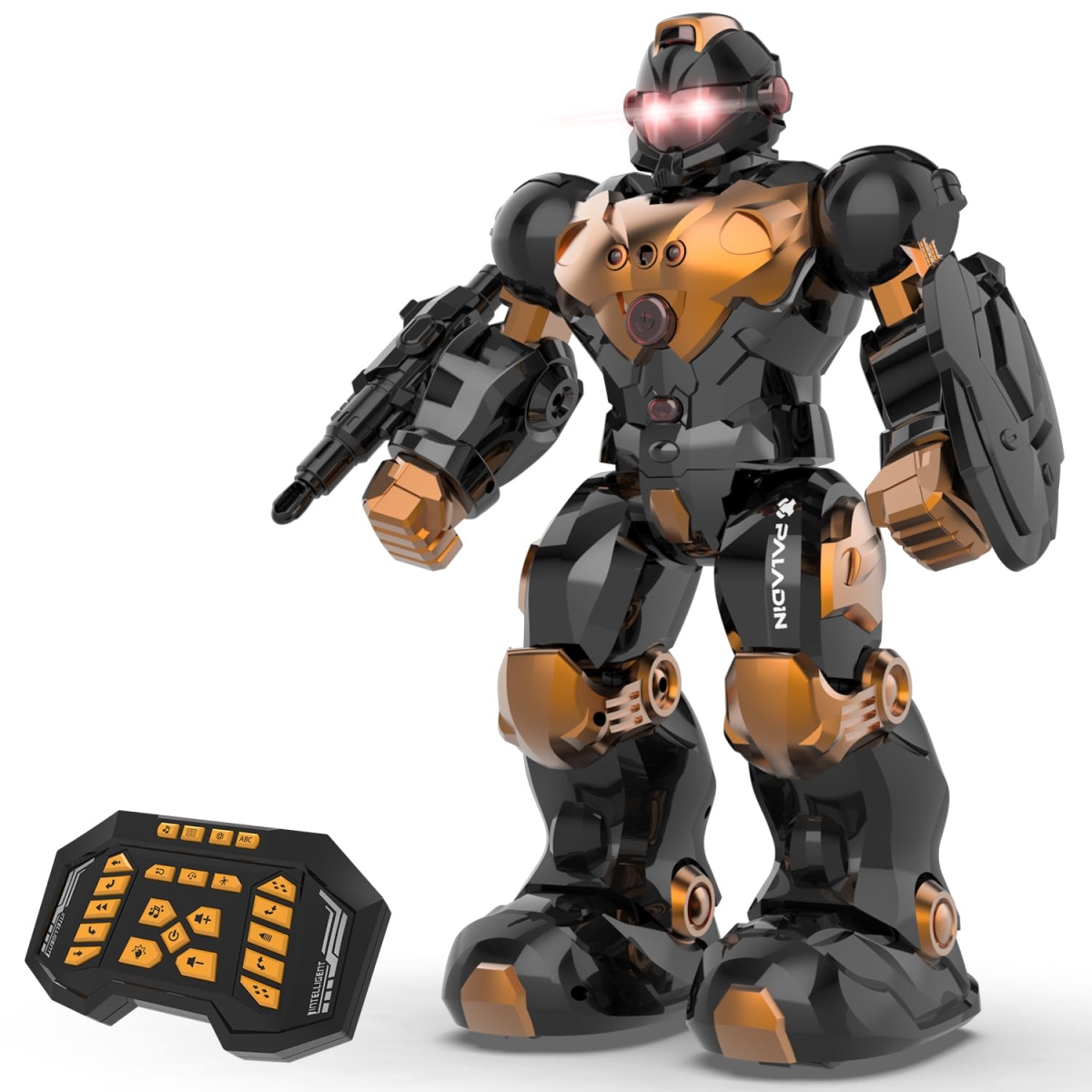 NT83993 STEMTRON Programmable Robot Toys for Kids with Remote Control & Gesture Sensing - Brown