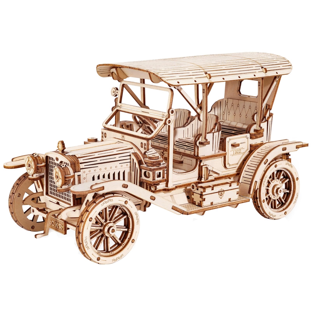 NT84072 ROKR 3D Wooden Puzzle Model Car Kit, 1-15 Scale Vintage Car - 298 Piece