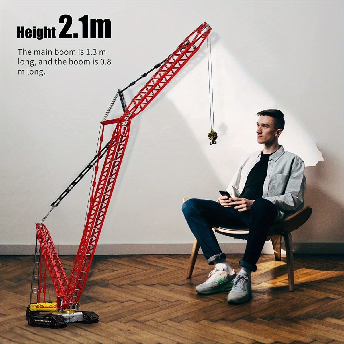 NT31155 Crawler LR13000 Building Block Crane Kit, 4318 Piece