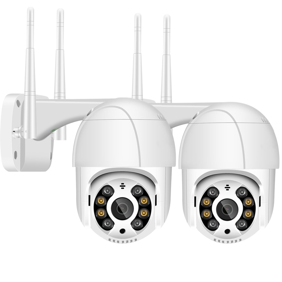 NT84123 2MP PTZ Wi-Fi Outdoor Security Camera with Auto Tracking & Human Detection - 2 Piece