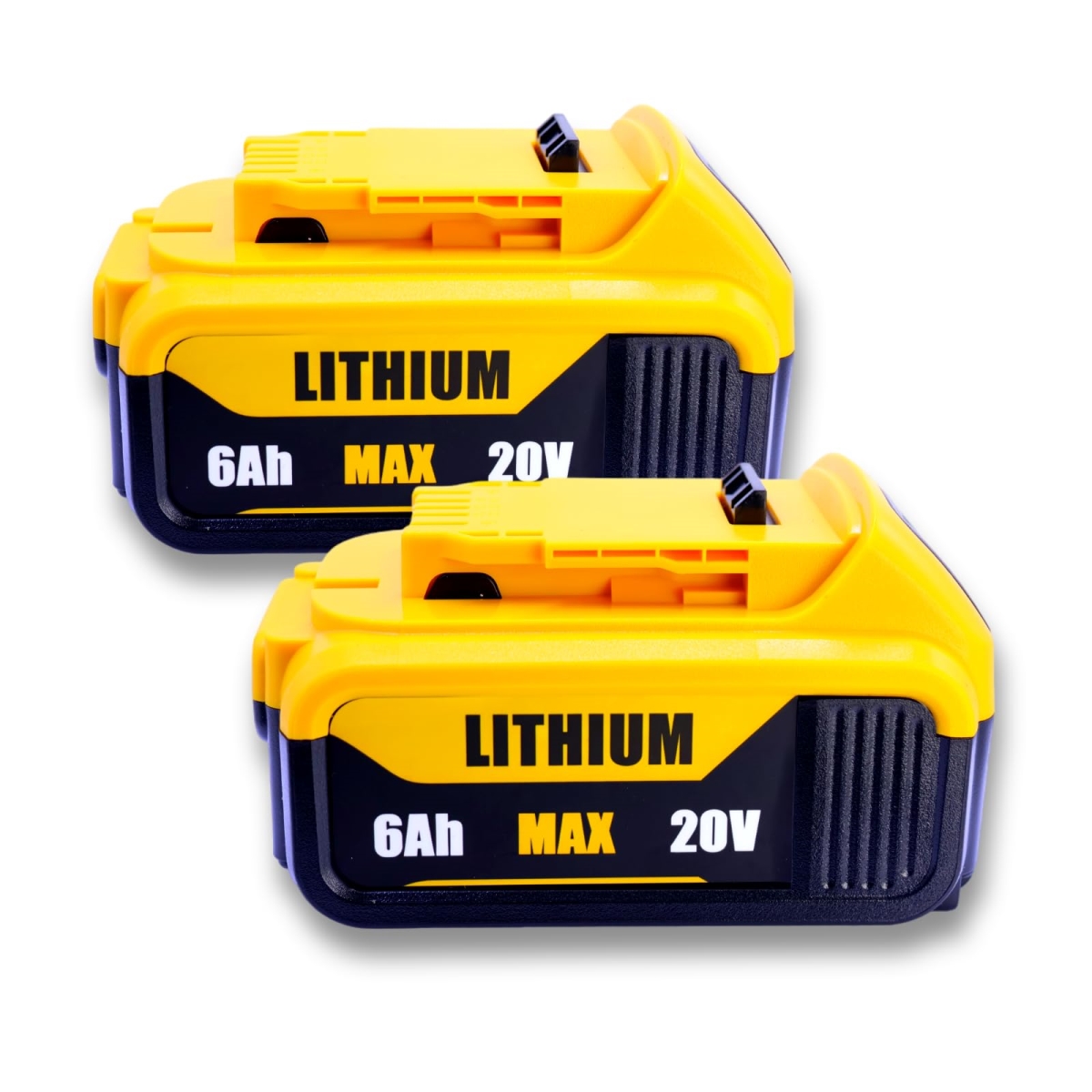 NT84131 6000 mAh Replacement Battery for DeWalt 20V MAX Tools - Pack of 2