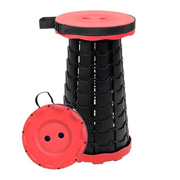 NT84561 Foldable Telescoping Stool, Retractable & Portable for Adults, Upgraded Collapsible Folding Seat