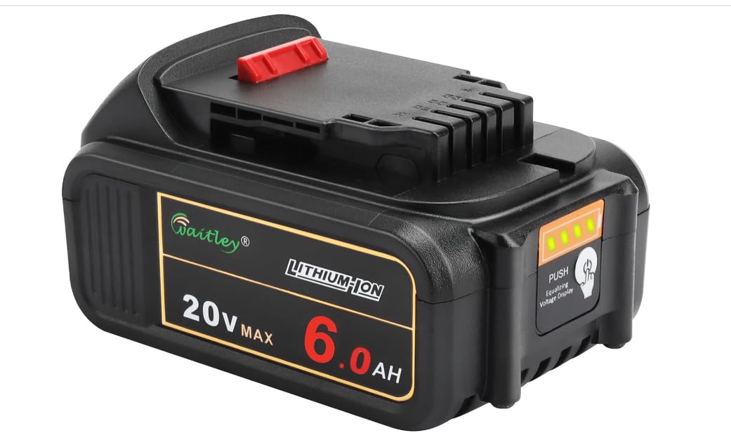 NT84695 Waitley 20V 6.0A Replacement Battery for Dewalt Cordless Power Tools