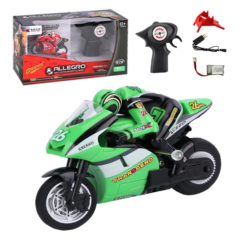 NT85017 Mini Jump Remote Control Motorcycle for Adult, High Speed Stunt Drift Bike Racing Vehicle Model