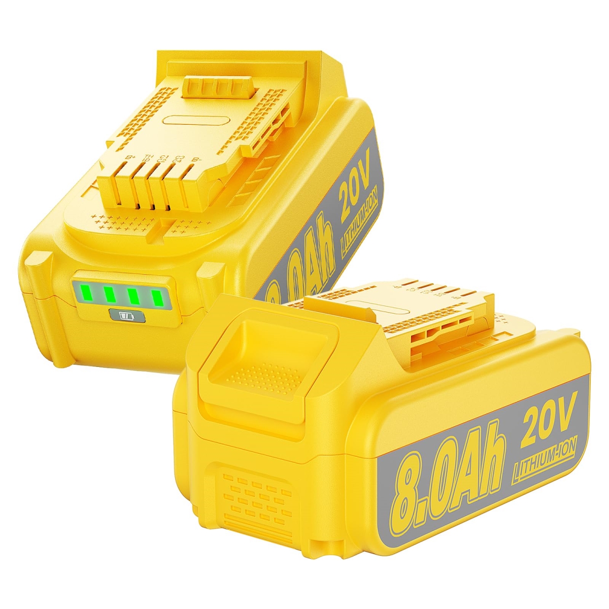 NT85023 Enhanced 8.0Ah Replacement Battery for Dewalt 20V Max Compatible with XR Series & Cordless Power Tools