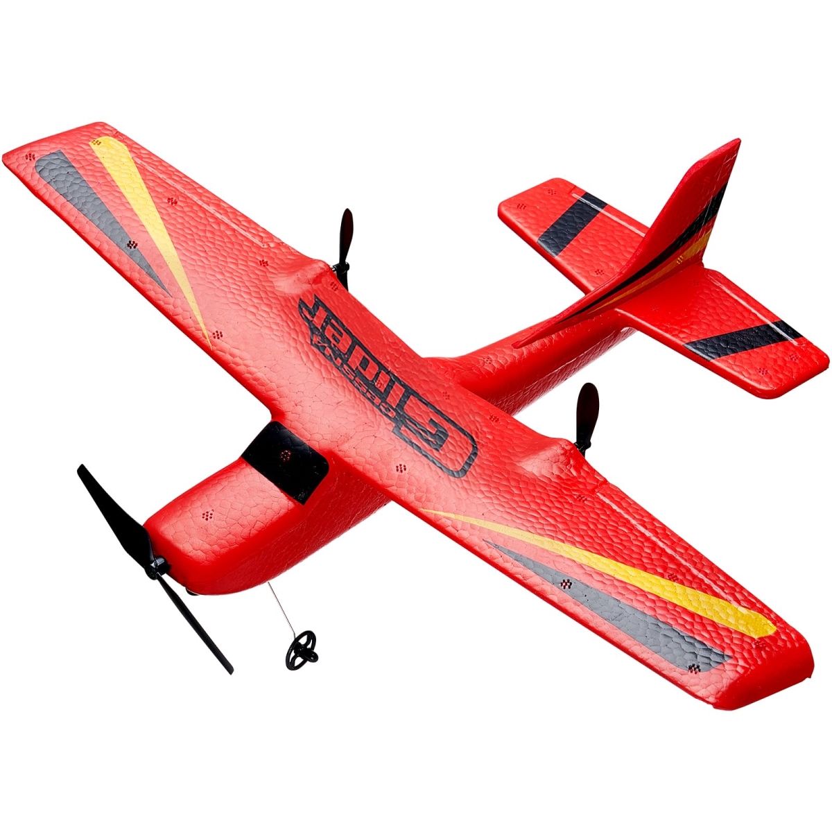 NT85157 VEVOR Remote Control Airplane, 2.4 Ghz 2 Channel Remote Control Aircraft with 6-Axis Gyro Stabilizer, Ready to Fly, Red