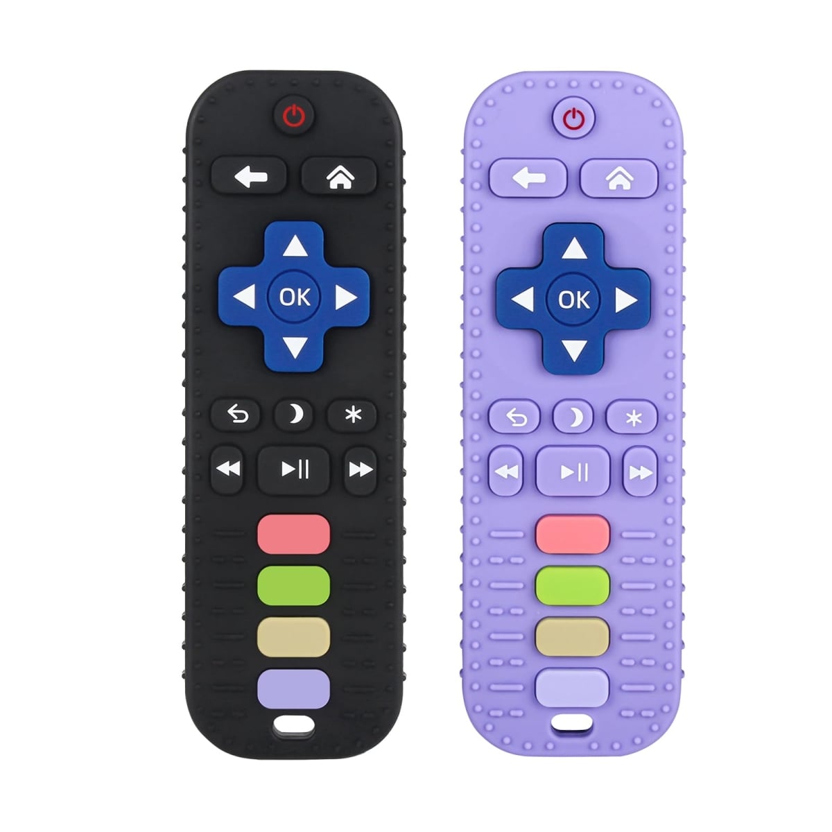 NT85721 Chuya Baby Remote Control Teether Toys for Babies - Black & Purple - 0-24 Months