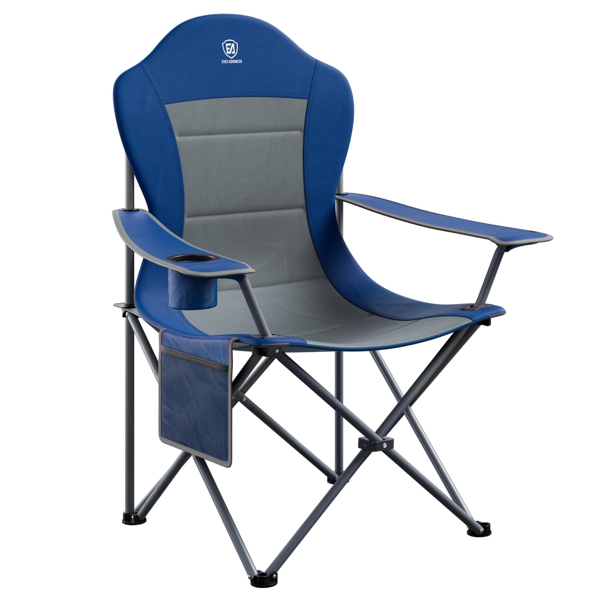 NT85966 EVER ADVANCED High Back Folding Camping Chair, Oversized & Fully Padded, Portable, Up to 400 lbs