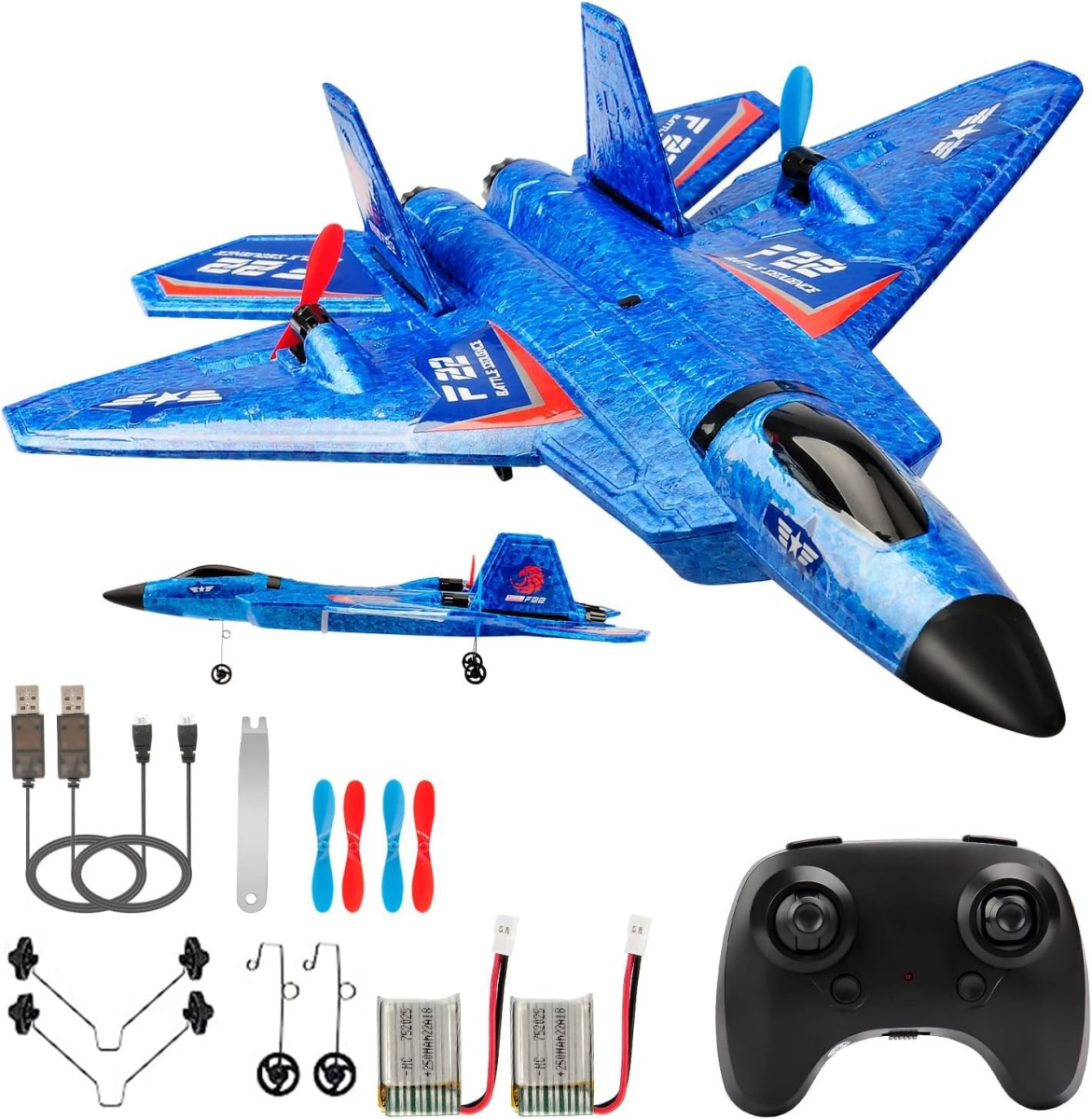 NT86046 Remote Control Plane, F22 Fighter Ready to Fly, 2.4 Ghz 2 Channel Remote Control Plane