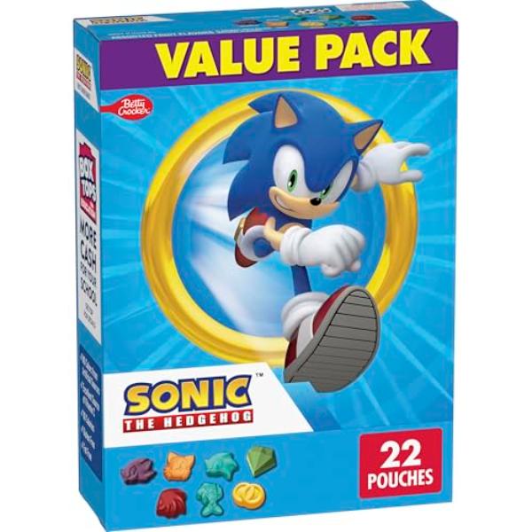 NT86262 17.6 oz The Hedgehog Fruit Flavored Snacks - 22 Count